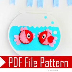 Fish Felt Magnets Sewing Pattern - Pdf Epattern..
