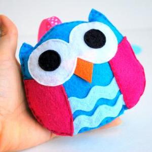 Baby Owl Plush Toy, Rattle Baby Toy Pdf Sewing..