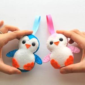 Baby Penguin Christmas Ornament Pdf Sewing Pattern..