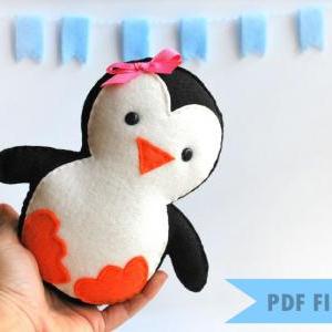 Baby Penguin Sewing Pattern - Pdf Epattern A315