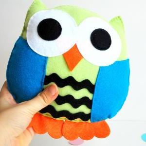 Owl Pillow Pdf Sewing Pattern And Instructions..