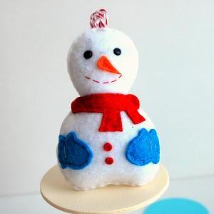 Snowman Christmas Ornament Pdf Sewing Pattern ,..