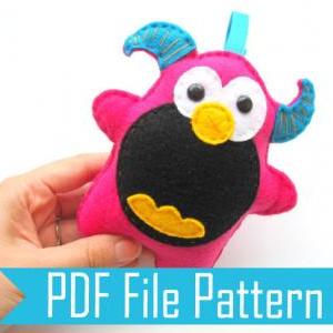 Monster Plush Pattern Sewing Pattern - Pdf..