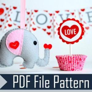 Baby Elephant Sewing Pattern - Pdf Epattern A490