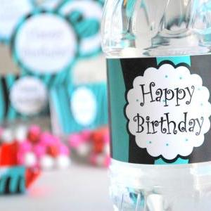 Zebra Printable Party Birthday Package - Black And..