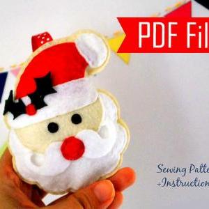 Pdf Diy Christmas Ornament Set Of 4 Felt..