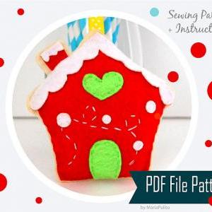 Diy Ginger Bread House Christmas House Sewing..