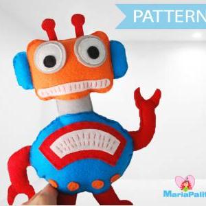 Robot Sewing Pattern, Robot Toy Pattern, Pdf..