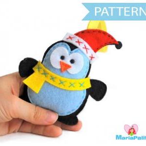 3 Penguin Patterns, Felt Christmas Penguin..