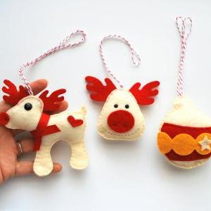 Christmas Ornament Set Sewing Pattern A1091