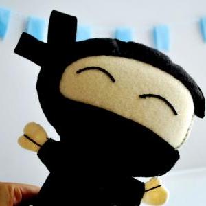 Felt Ninja Toy Sewing Pattern - Small Hand Puppet..