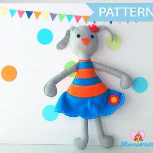 Felt Bunny Pattern, Bunny Doll Pattern, Clementine..