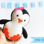 Baby Penguin Sewing pattern - PDF ePATTERN A315