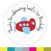 Plane stickers Party Personalized PRINTED round Stickers, tags, Labels or Envelope Seals MariaPalito A930