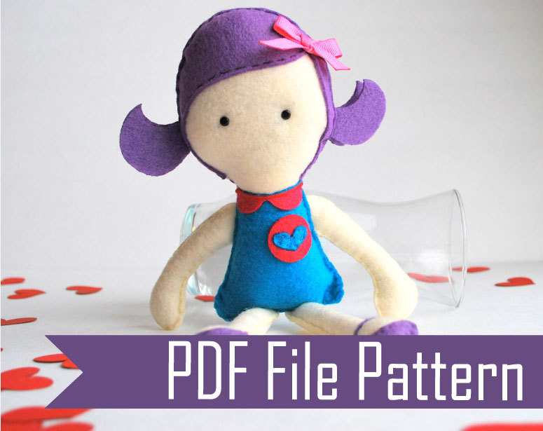 Violet Rag Doll Sewing Pattern Pdf Epattern A491 On Luulla