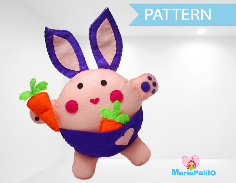 Bunny Plush Toy Pattern A1085