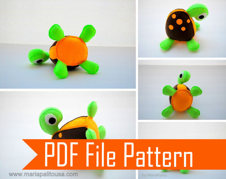 easy turtle sewing pattern